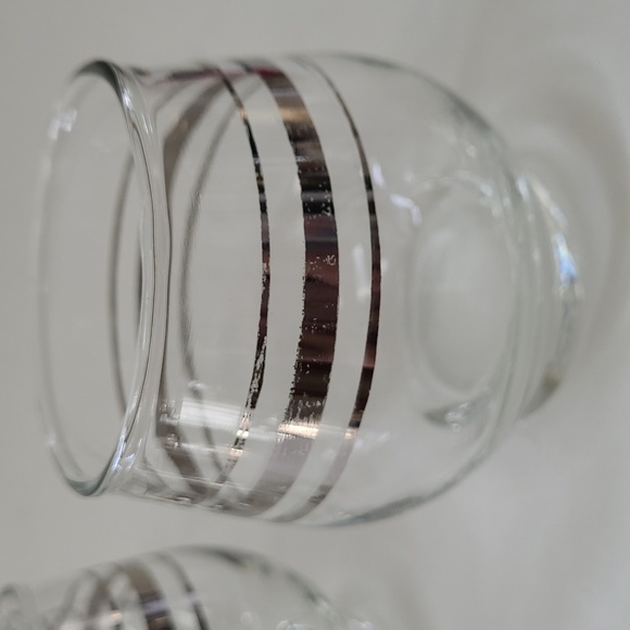 Platinum banded Roly Poly juice glasses - Picture 6 of 12